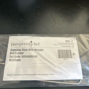 Pampered Chef Stainless Steel Mini Whipper